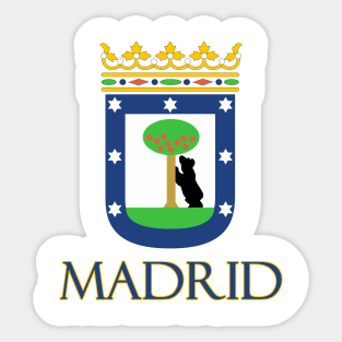 Madrid, Spain - Coat of Arms Design Sticker